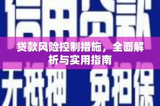 遂川贷款风险控制措施，全面解析与实用指南