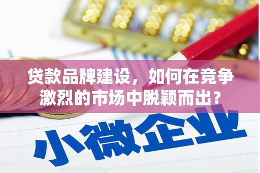 遂川贷款品牌建设，如何在竞争激烈的市场中脱颖而出？