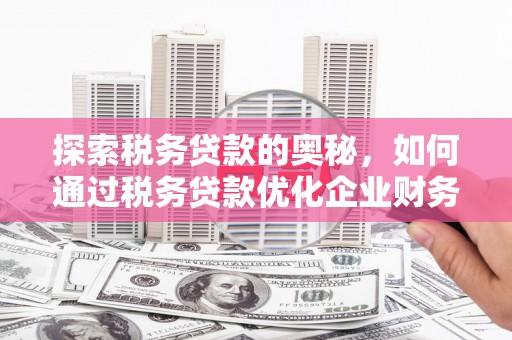 遂川探索税务贷款的奥秘，如何通过税务贷款优化企业财务