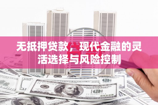 遂川无抵押贷款，现代金融的灵活选择与风险控制