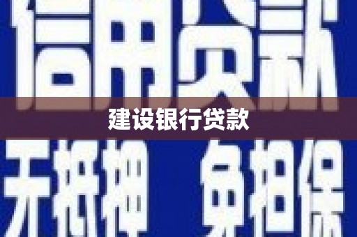 遂川建设银行贷款