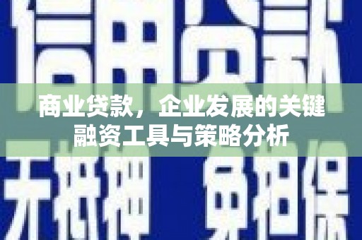 遂川商业贷款，企业发展的关键融资工具与策略分析