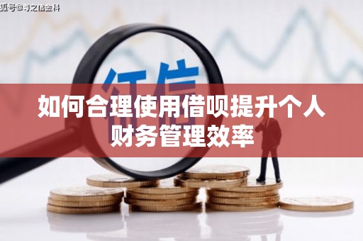遂川如何合理使用借呗提升个人财务管理效率