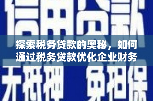 遂川探索税务贷款的奥秘，如何通过税务贷款优化企业财务