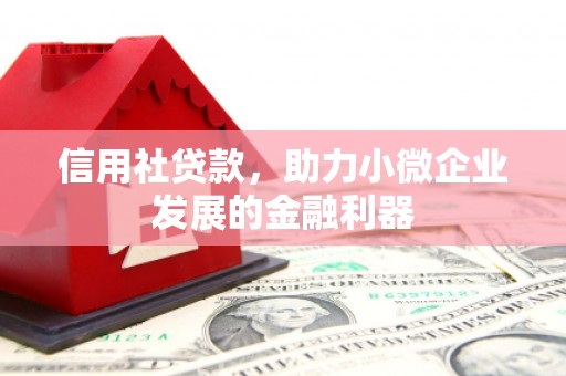 遂川信用社贷款，助力小微企业发展的金融利器