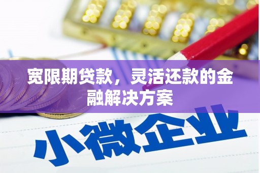 遂川宽限期贷款，灵活还款的金融解决方案