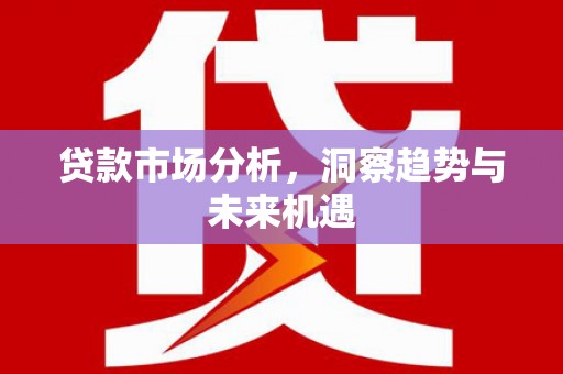 遂川贷款市场分析，洞察趋势与未来机遇