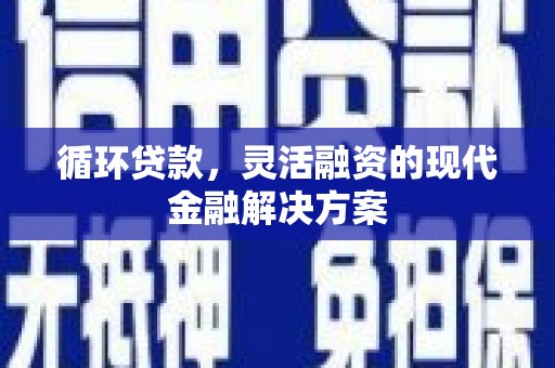 遂川循环贷款，灵活融资的现代金融解决方案