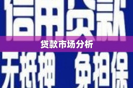 遂川贷款市场分析