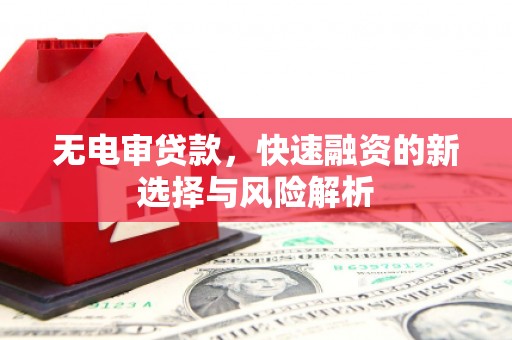 遂川无电审贷款，快速融资的新选择与风险解析