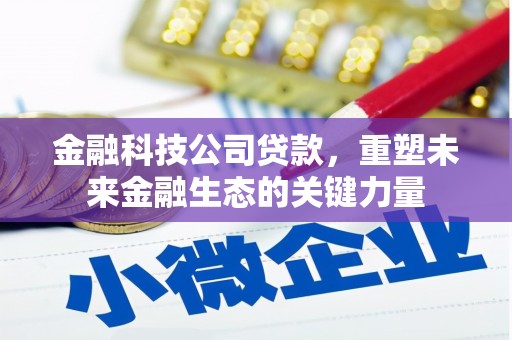 遂川金融科技公司贷款，重塑未来金融生态的关键力量