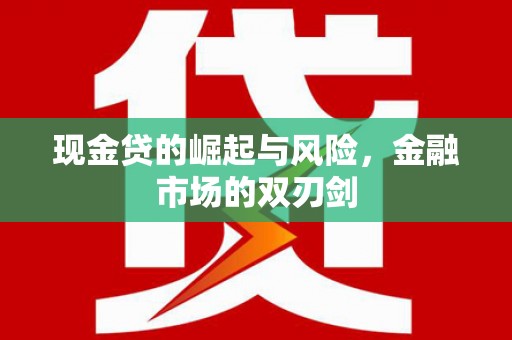 遂川现金贷的崛起与风险，金融市场的双刃剑