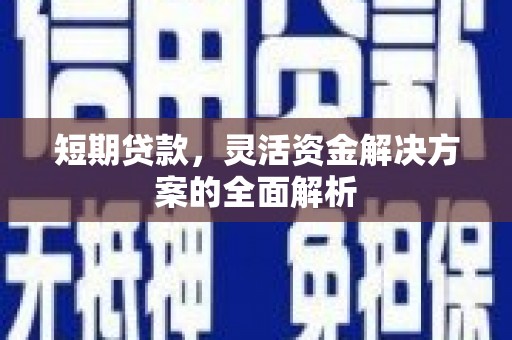 遂川短期贷款，灵活资金解决方案的全面解析