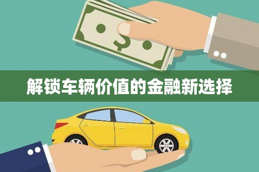 遂川解锁车辆价值的金融新选择