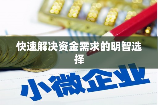 遂川快速解决资金需求的明智选择